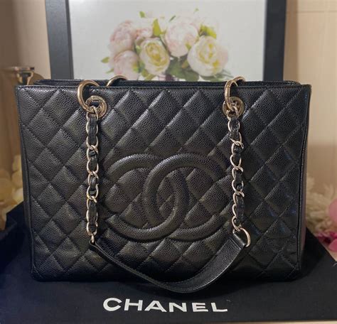 chanel gst dimensions|chanel tote gst.